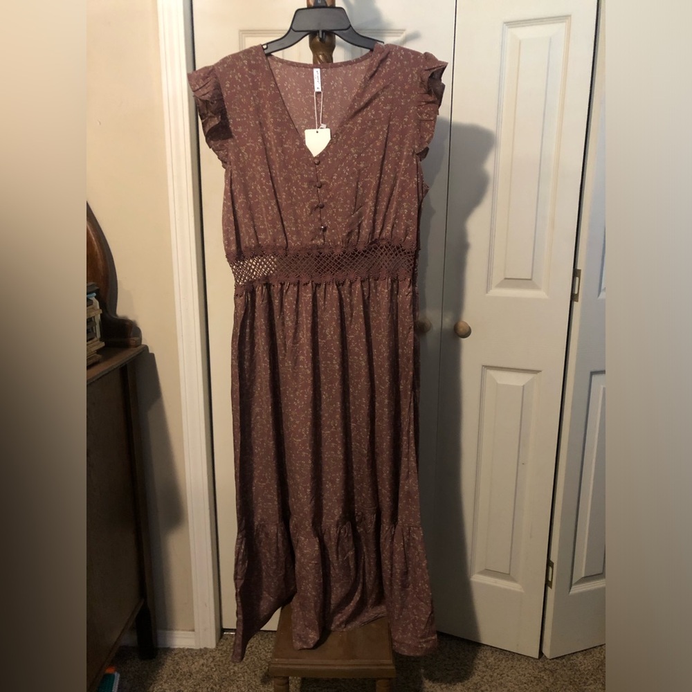 ePretty Lavender Floral Dress